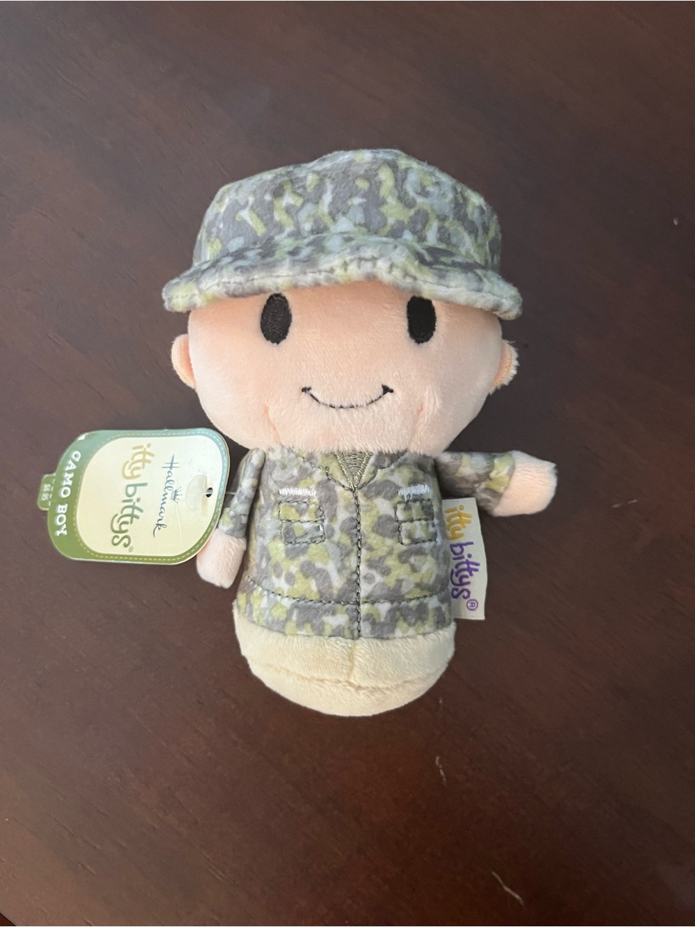 Hallmark Itty Bittys Camo Boy Beanbag Plush